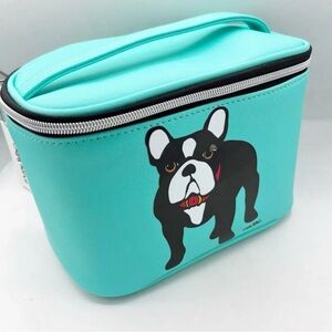 Marc Tetro Frenchie Cosmetic Bag NWOT